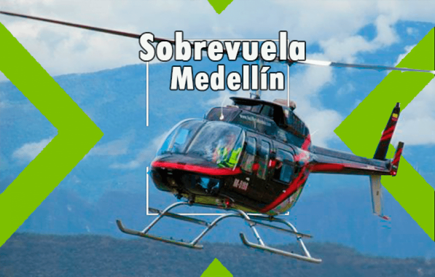 Sobrevuela Medellín en Helicóptero