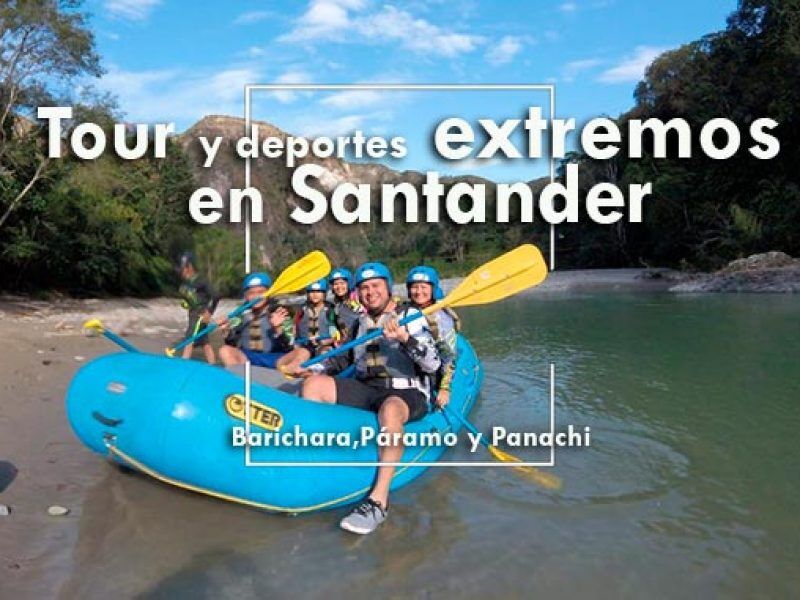 Tour y deportes extremos en Santander con adrenaline Colombia. 3 días de aventura extrema en Santander