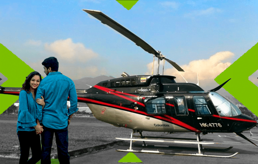 Medellín mágico con tu pareja en Helicóptero